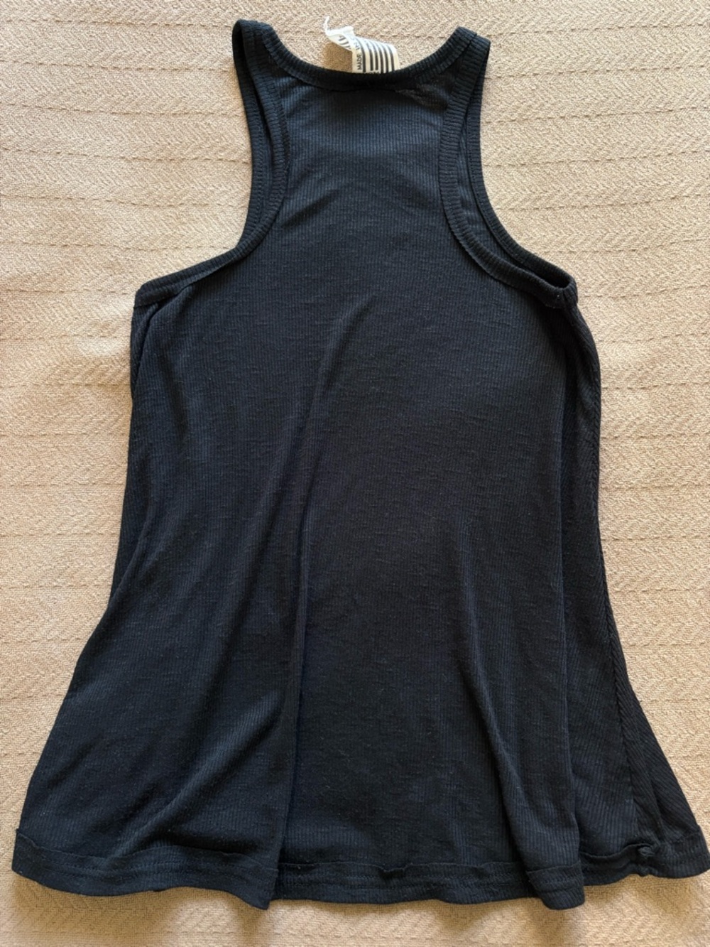 Free People Ribbed Tank Tops in Olive and Black - Knot Front - Picture 6 of 13